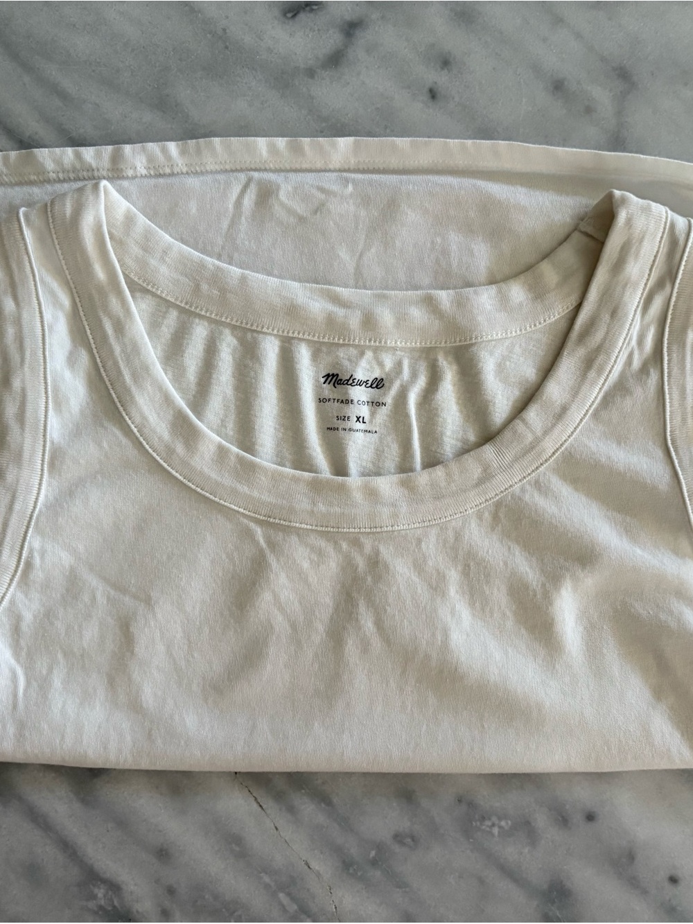 Madewell White Cotton Tank Top